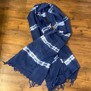 American Eagle Indigo Tie Dyed Scarf Sarong